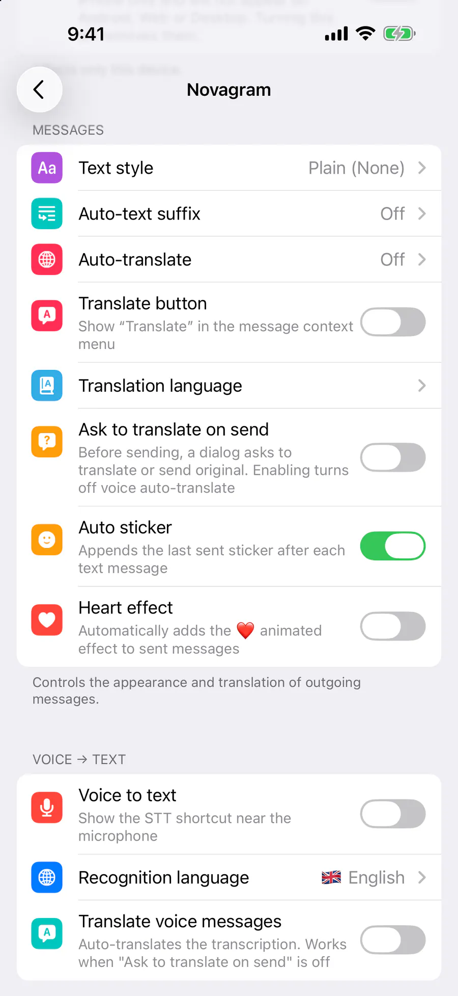 Messages → “Auto sticker”