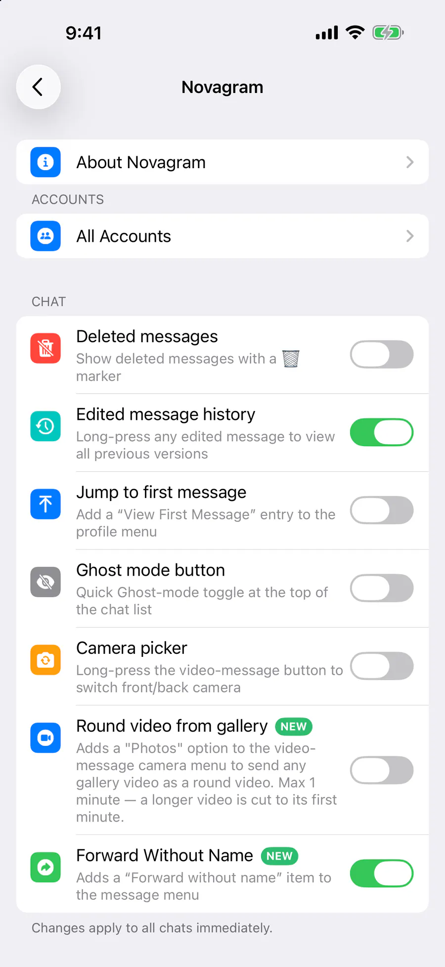 Chat → “Edited message history”