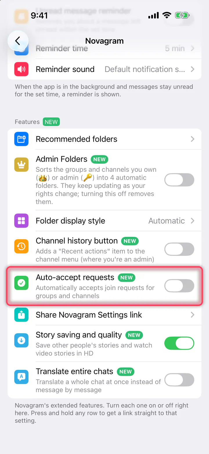 Turn on “Auto-accept requests”