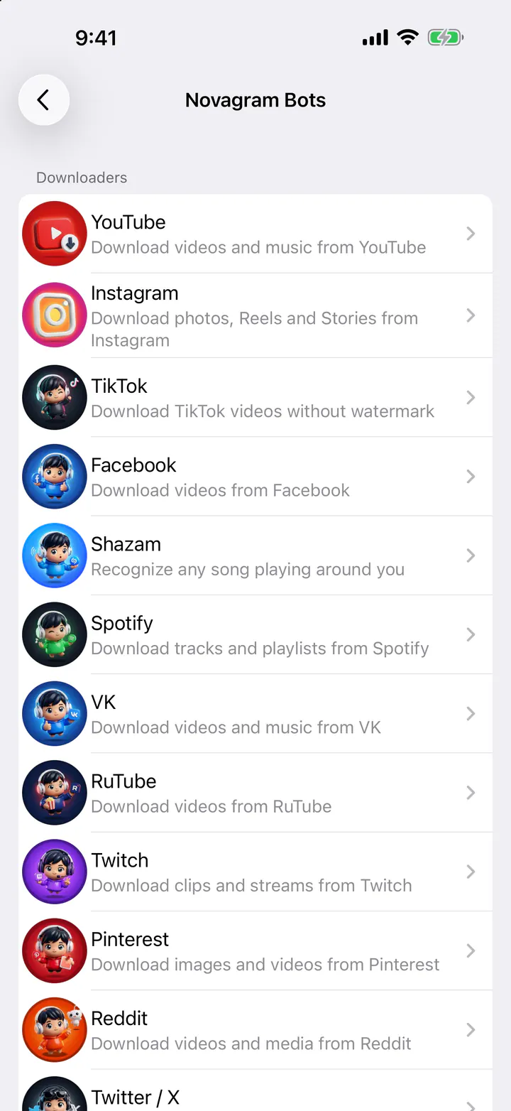 Pick the bot you need