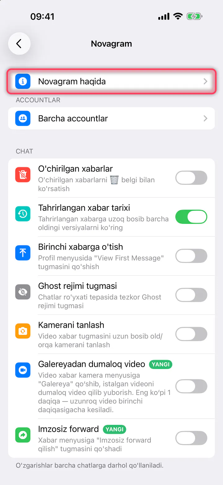 «Novagram haqida» ni bosing